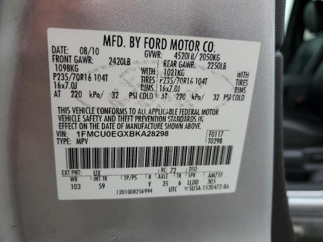 Photo 11 VIN: 1FMCU0EGXBKA28298 - FORD ESCAPE 