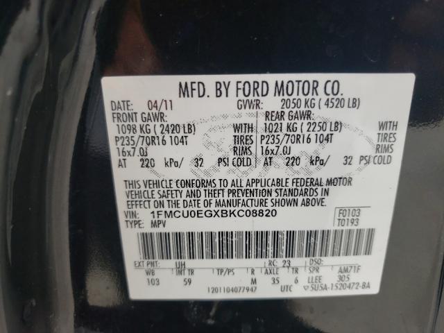 Photo 9 VIN: 1FMCU0EGXBKC08820 - FORD ESCAPE LIM 