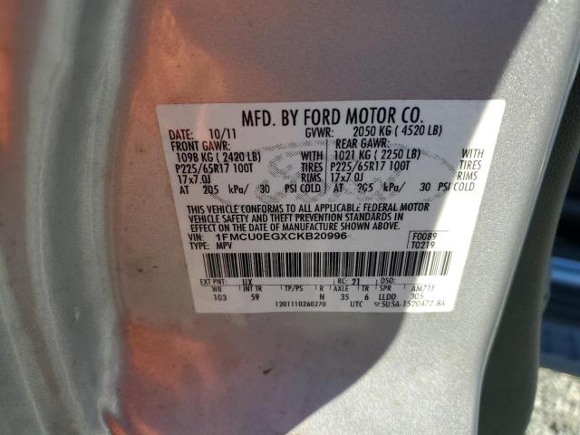 Photo 12 VIN: 1FMCU0EGXCKB20996 - FORD ESCAPE LIM 