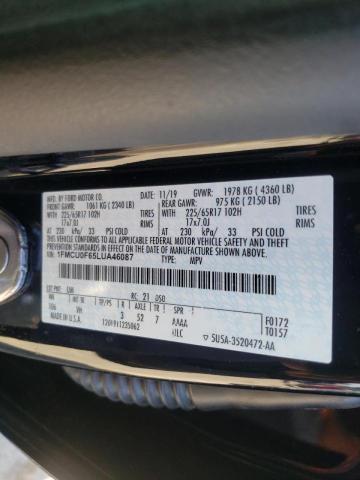 Photo 9 VIN: 1FMCU0F65LUA46087 - FORD ESCAPE S 