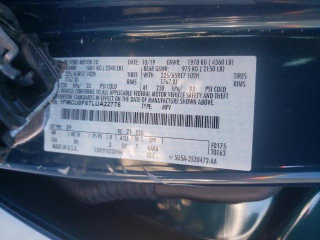 Photo 11 VIN: 1FMCU0F67LUA22776 - FORD ESCAPE S 