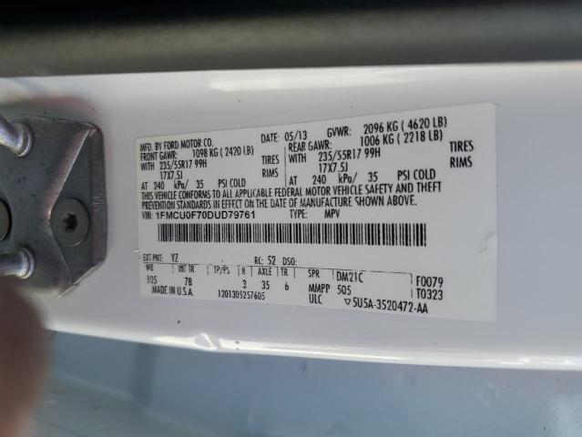 Photo 13 VIN: 1FMCU0F70DUD79761 - FORD ESCAPE S 