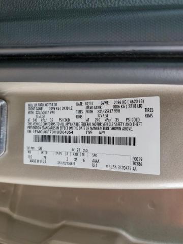 Photo 11 VIN: 1FMCU0F70HUD04354 - FORD ESCAPE 