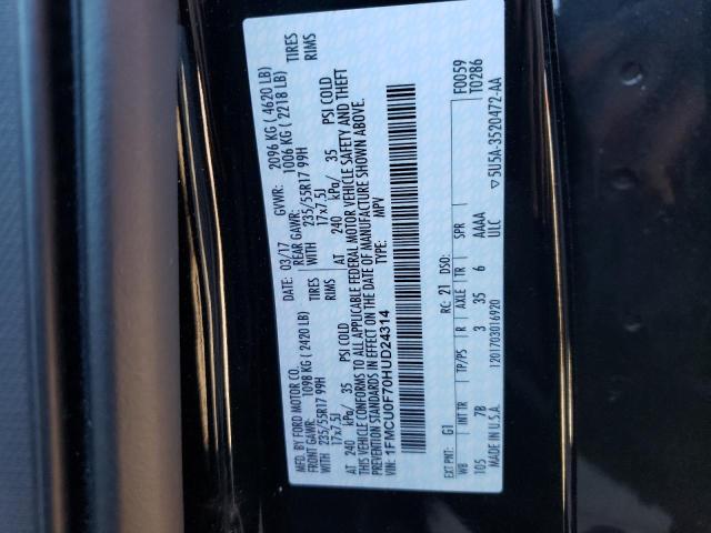 Photo 9 VIN: 1FMCU0F70HUD24314 - FORD ESCAPE S 