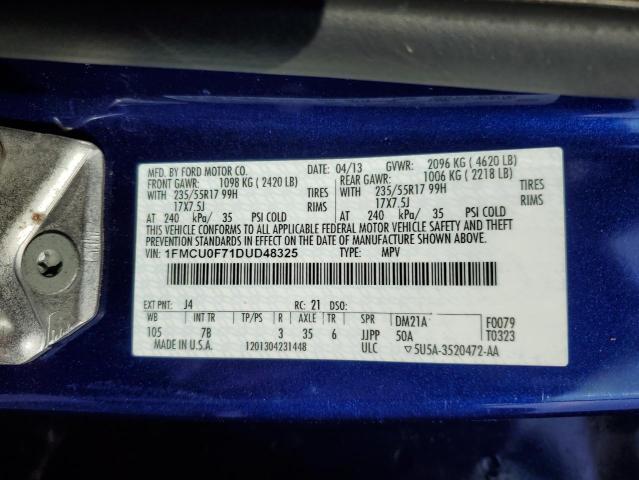 Photo 11 VIN: 1FMCU0F71DUD48325 - FORD ESCAPE S 