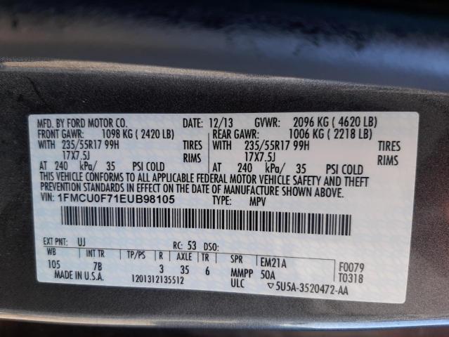 Photo 9 VIN: 1FMCU0F71EUB98105 - FORD ESCAPE S 