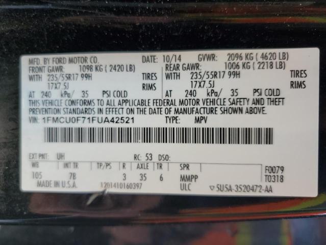 Photo 11 VIN: 1FMCU0F71FUA42521 - FORD ESCAPE S 