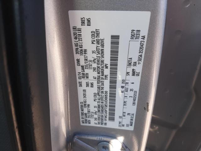 Photo 13 VIN: 1FMCU0F72EUD00530 - FORD ESCAPE S 