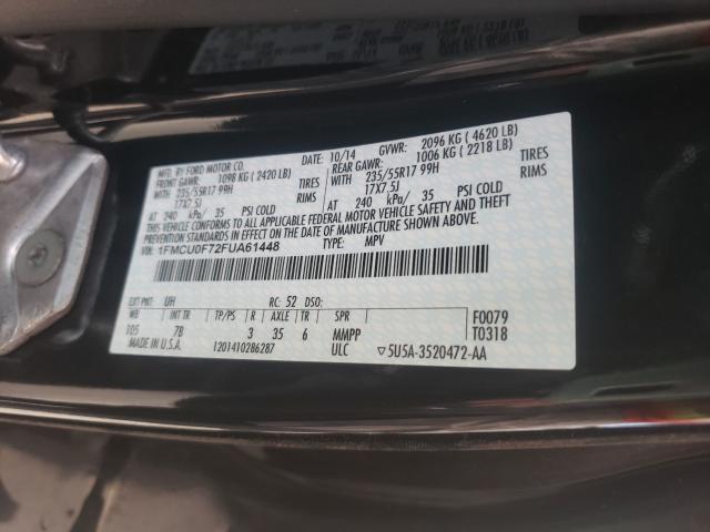 Photo 9 VIN: 1FMCU0F72FUA61448 - FORD ESCAPE S 