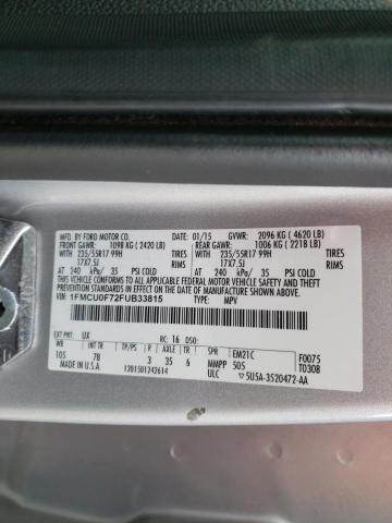 Photo 9 VIN: 1FMCU0F72FUB33815 - FORD ESCAPE S 