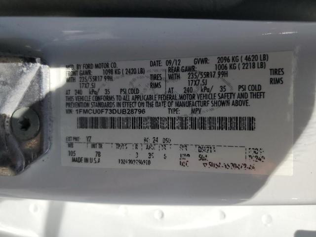 Photo 12 VIN: 1FMCU0F73DUB28796 - FORD ESCAPE 