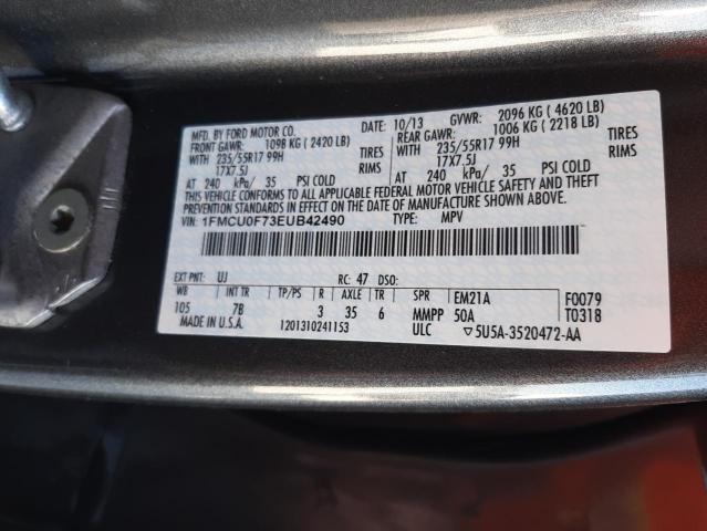 Photo 12 VIN: 1FMCU0F73EUB42490 - FORD ESCAPE 