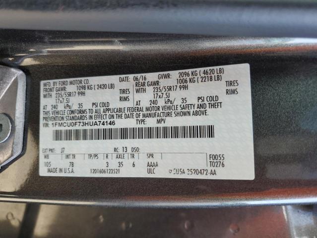 Photo 12 VIN: 1FMCU0F73HUA74146 - FORD ESCAPE S 