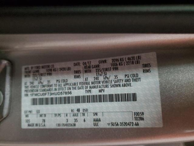 Photo 12 VIN: 1FMCU0F73HUD57856 - FORD ESCAPE S 