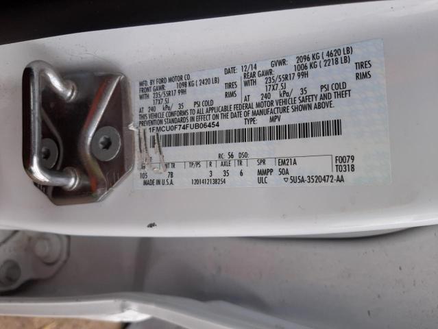 Photo 9 VIN: 1FMCU0F74FUB06454 - FORD ESCAPE S 