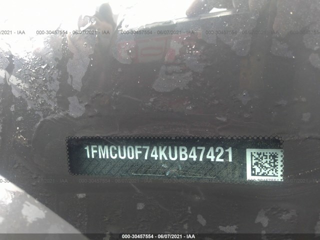 Photo 8 VIN: 1FMCU0F74KUB47421 - FORD ESCAPE 