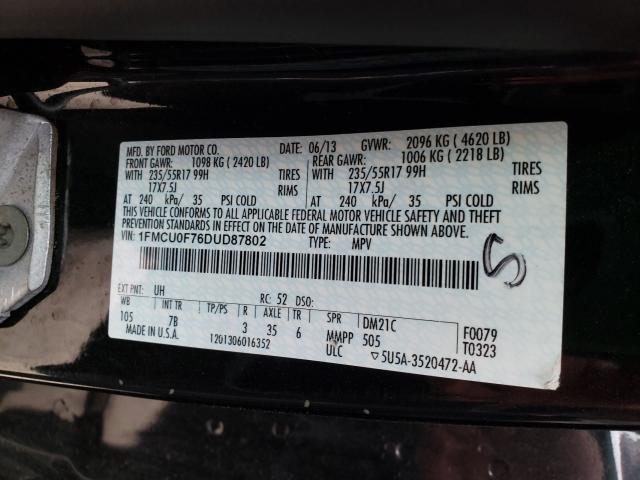 Photo 9 VIN: 1FMCU0F76DUD87802 - FORD ESCAPE S 