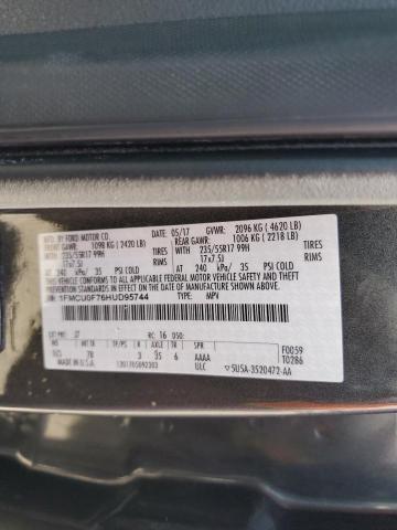 Photo 12 VIN: 1FMCU0F76HUD95744 - FORD ESCAPE 