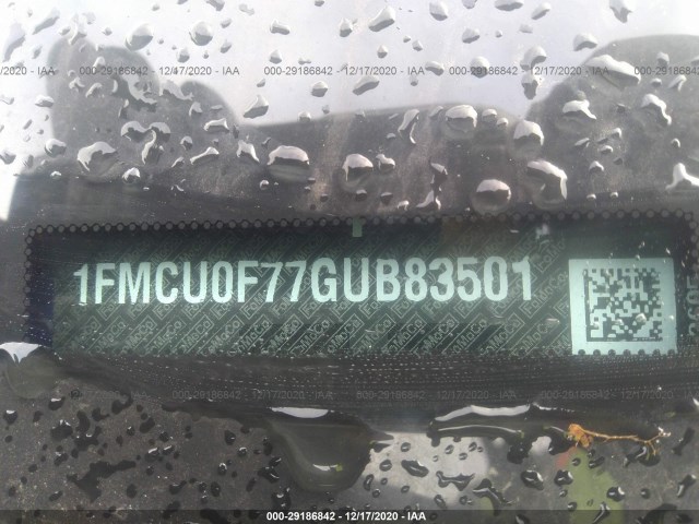 Photo 8 VIN: 1FMCU0F77GUB83501 - FORD ESCAPE 