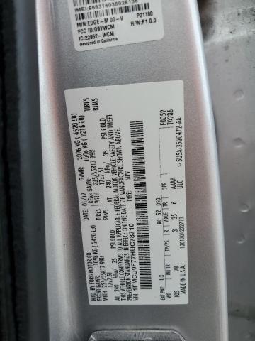 Photo 11 VIN: 1FMCU0F77HUC78710 - FORD ESCAPE S 