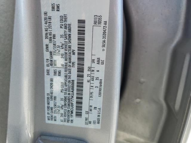 Photo 13 VIN: 1FMCU0F77KUA88008 - FORD ESCAPE S 