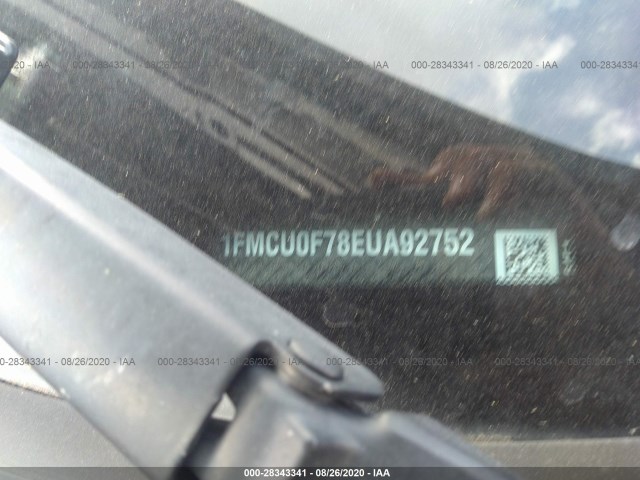 Photo 8 VIN: 1FMCU0F78EUA92752 - FORD ESCAPE 