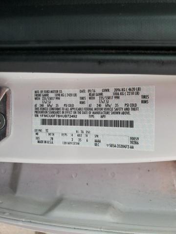 Photo 12 VIN: 1FMCU0F78HUB72492 - FORD ESCAPE S 