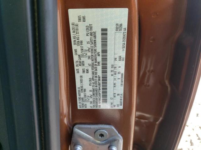 Photo 9 VIN: 1FMCU0F79HUB73697 - FORD ESCAPE S 