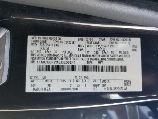 Photo 11 VIN: 1FMCU0F7XEUE06241 - FORD ESCAPE 