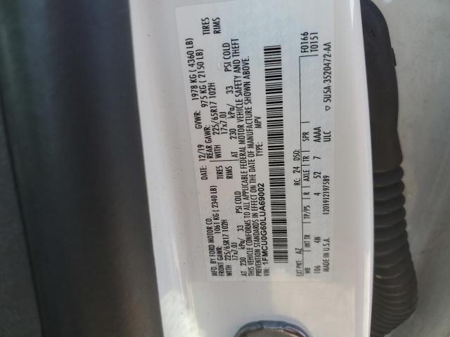 Photo 12 VIN: 1FMCU0G60LUA69002 - FORD ESCAPE SE 