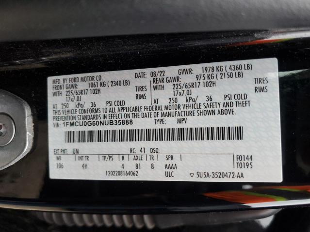 Photo 13 VIN: 1FMCU0G60NUB35888 - FORD ESCAPE 