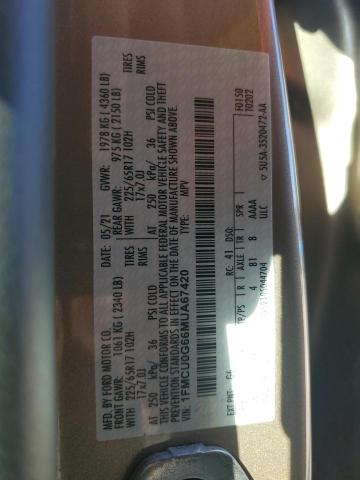 Photo 12 VIN: 1FMCU0G66MUA67420 - FORD ESCAPE SE 