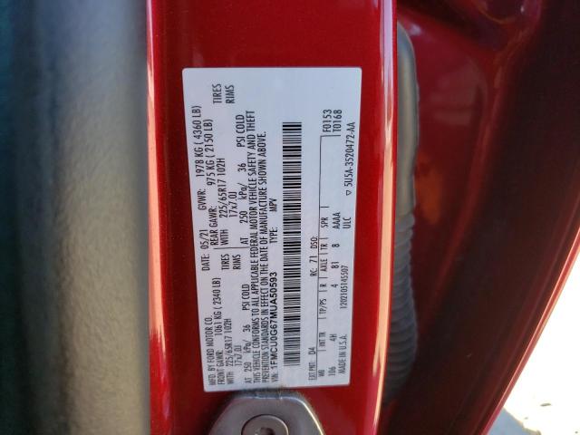 Photo 12 VIN: 1FMCU0G67MUA50593 - FORD ESCAPE SE 