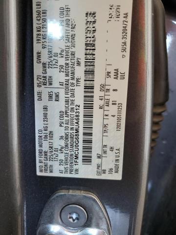 Photo 12 VIN: 1FMCU0G68MUA68312 - FORD ESCAPE SE 