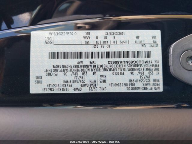 Photo 8 VIN: 1FMCU0G69NUA80633 - FORD ESCAPE 