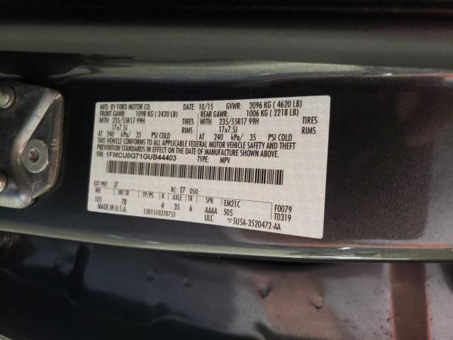 Photo 12 VIN: 1FMCU0G71GUB44403 - FORD ESCAPE 