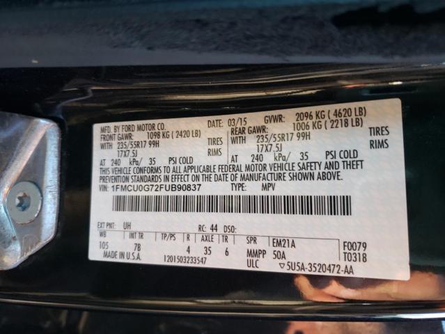 Photo 9 VIN: 1FMCU0G72FUB90837 - FORD ESCAPE SE 