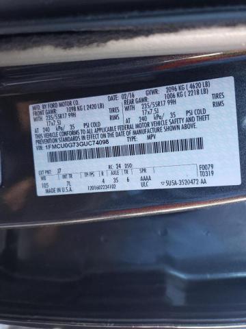 Photo 9 VIN: 1FMCU0G73GUC74098 - FORD ESCAPE SE 