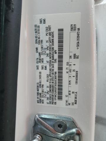 Photo 11 VIN: 1FMCU0G73GUC89796 - FORD ESCAPE SE 