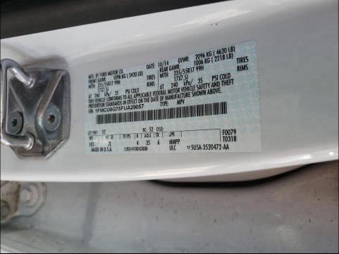 Photo 9 VIN: 1FMCU0G75FUA29057 - FORD ESCAPE SE 