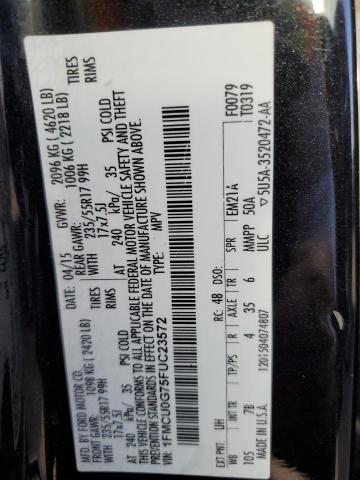 Photo 12 VIN: 1FMCU0G75FUC23572 - FORD ESCAPE SE 