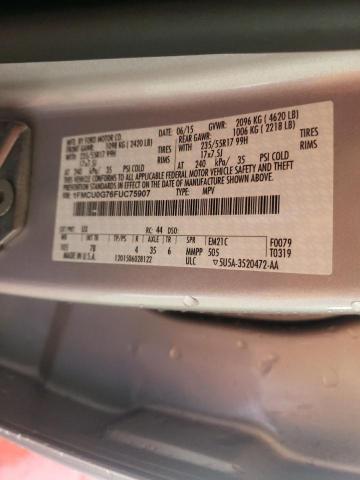 Photo 9 VIN: 1FMCU0G76FUC75907 - FORD ESCAPE SE 