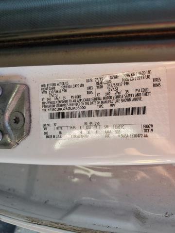 Photo 12 VIN: 1FMCU0G76GUA36990 - FORD ESCAPE SE 