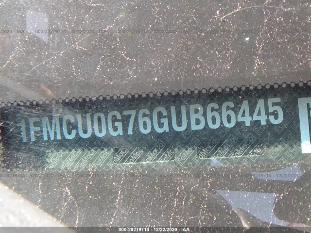 Photo 8 VIN: 1FMCU0G76GUB66445 - FORD ESCAPE 