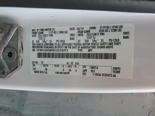 Photo 12 VIN: 1FMCU0G90EUD32473 - FORD ESCAPE 