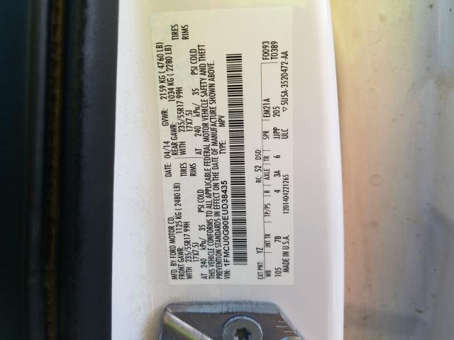 Photo 9 VIN: 1FMCU0G90EUD38435 - FORD ESCAPE SE 