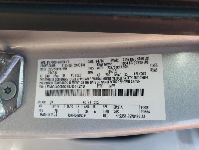 Photo 11 VIN: 1FMCU0G90EUD44218 - FORD ESCAPE 