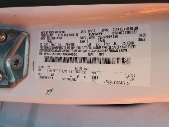 Photo 13 VIN: 1FMCU0G90HUE64850 - FORD ESCAPE SE 