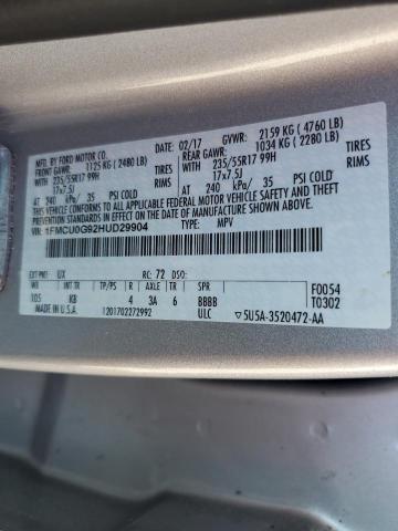 Photo 12 VIN: 1FMCU0G92HUD29904 - FORD ESCAPE 