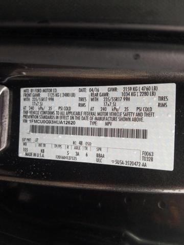 Photo 9 VIN: 1FMCU0G93HUA12620 - FORD ESCAPE SE 